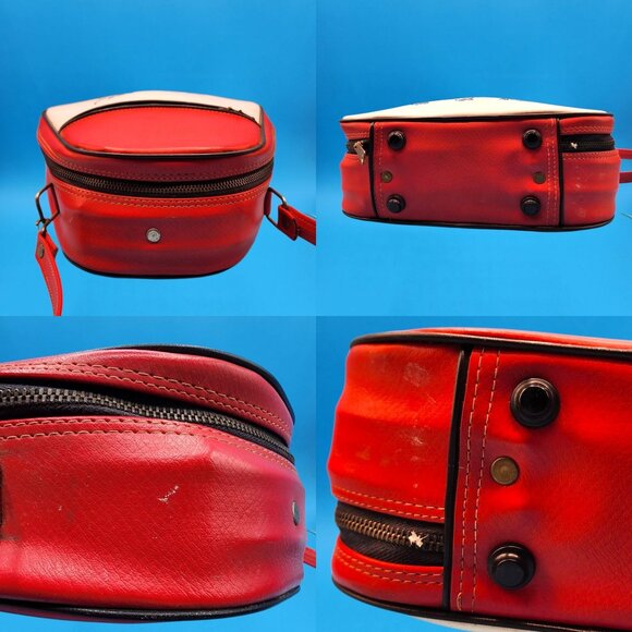 Mid Century Modern Siamese Cat Handbag 1950s 1960s Red White Japan Purse - Picture 7 of 11